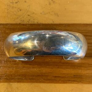 Vintage Unisex Navajo Sterling Cuff Bracelet - Signed C/J NEZ ~ 28.48 grams